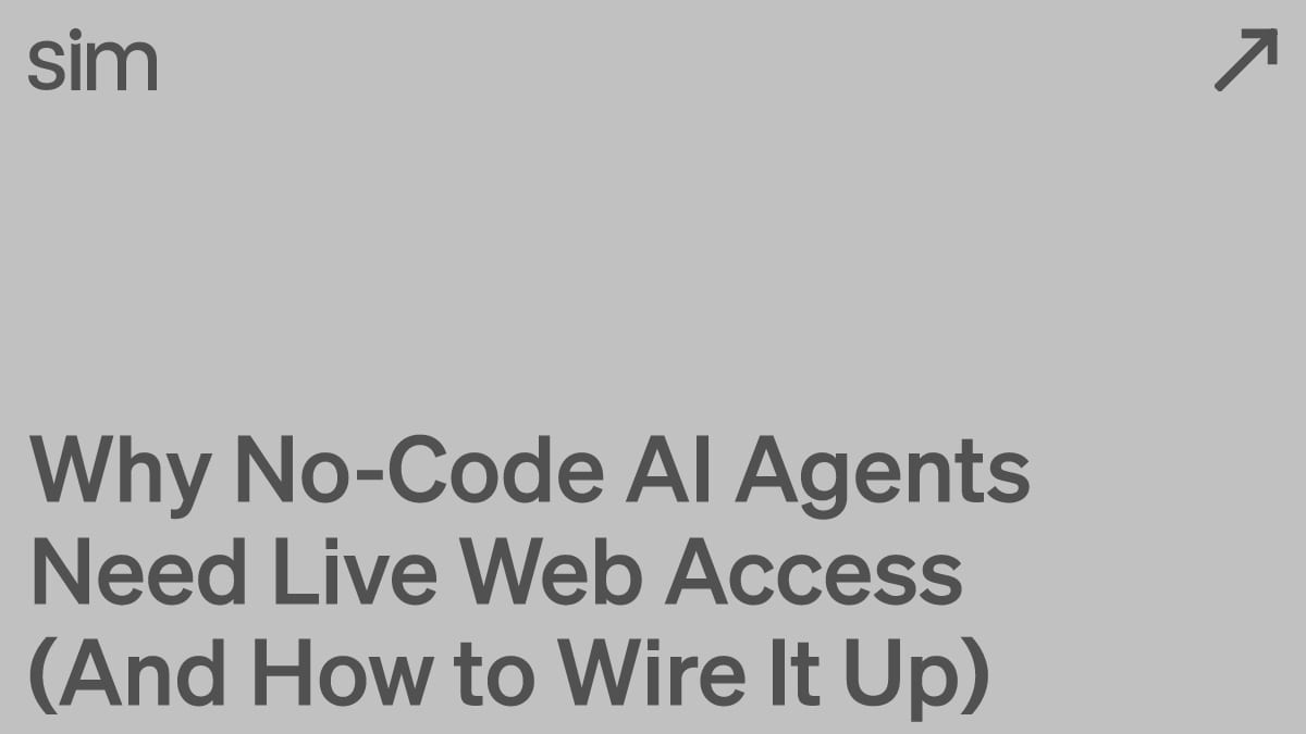 Why No-Code AI Agents Need Live Web Access (And How to Wire It Up)